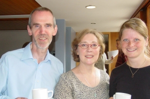 Kate with Howard Skempton & Else Torpe at a Cambridge Music Conference